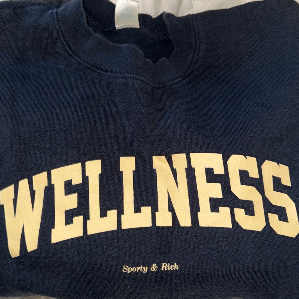 Sporty & Rich Navy Crewneck Sweater